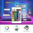 thumbnail image 2 of 2M 3M 4M 5M USB LED Strip Lights, 24 Keys Remote RGB 5050 Flexible LED Lights,16 Colors for Decoration, TV, 2 of 7