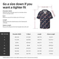 thumbnail image 5 of Sikiie Cartoon Fox Men's Cuban Shirt, Hawaiian Shirts, Business Casual Button Down Shirts, Short Sleeve Shirt-X-Large, 5 of 5