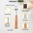 thumbnail image 4 of RKZDSR Premium Bread Lame Tool - Hand Crafted Bread Lame Dough Scoring Tool - Easy To Lame Bread & Clean - Stainless Steel Sourdough Scoring Tool - Bread, 4 of 9