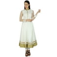 thumbnail image 4 of Bimba Women Classy Net Anarkali Kurta Kurti Long Bridal Maxi Indian Custom Dress, 4 of 8