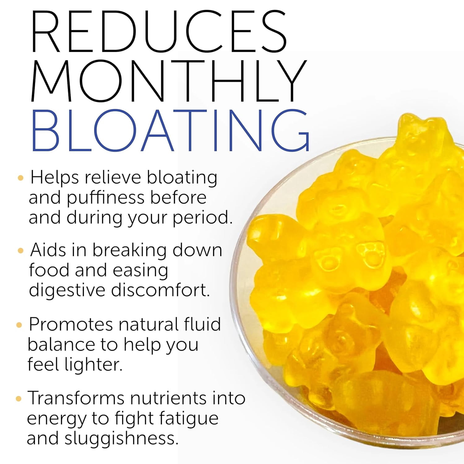 Bloating Relief for Women, Debloating for Women | Supports Period Bloat Digestion & Water Weight Balance | Helps Before & During Your Cycle