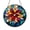 Acrylic 3.5 Inch, variant on Geometric Abstract Glass Panel, Stained Glass Style Circular Window Decor