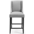 thumbnail image 4 of Ergode Baron Upholstered Fabric Counter Stool - Light Gray, 4 of 5