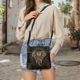 thumbnail image 5 of LedBack Boho Elephant Print Leather Satchel Bags for Women Crossbody Shoulder Handbag with Adjustable Strap Sling Messenger Bag Multiple Pockets Hobo Bag, Brown, 5 of 7
