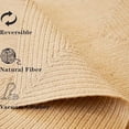 thumbnail image 3 of SHILIU-3x5 Ft Oval Jute Rug for Entryway, Hand Woven Natural Fiber Aera Rug, Solid Farmhouse Mat for High Traffic Area, Bedroom, Living Room, Office, Kitchen, Outdoor (Natural Brown, Oval 3' x 5'), 3 of 4