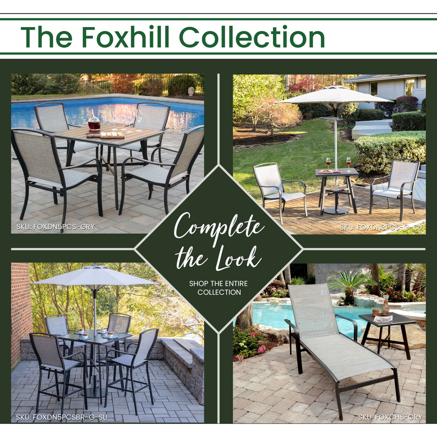 Hanover Commercial-Grade Outdoor 50 lbs Black Round Aluminum Patio Umbrella Base with Rust Resistant Material