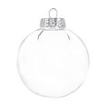 thumbnail image 2 of 2.8" Clear Christmas Ornaments Balls,Hanging Clear Plastic Fillable Ornaments,DIY Christmas Balls for Christmas Tree,Wedding Birthday Party Decorations,Creative Gifts(70 mm), 2 of 9