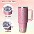thumbnail image 3 of 40oz Sister Tumbler with Handle and Straw, Insulated Stainless Steel Cup, Travel Coffee Mug Water Bottle, Birthday Gifts for Women, 3 of 6