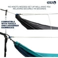 thumbnail image 5 of Microtune Structural Ridline - Camping Hammock Travel Essentials Cord for Preset Lay Compatible with 1 to 2 Person Portable Hammocks Sapphire/Grey, 5 of 6