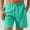 Mint Green, variant on Titcea Beach Shorts for Men Fast Dry Solid Color Elastic Waist Drawstring Shorts with Pockets Loose Lightweight Hawaiian Vacation Summer Casual Shorts