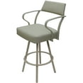 thumbnail image 4 of Carolina Swivel Counter 26" Metal WB Stool - Ocean Beige Vinyl - Beige, 4 of 6