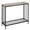 grey | 85*30*81cm, variant on Slim Narrow Console Table with Glass Shelf & Metal Frame Modern Sofa Table for Entryway, Hallway, or Behind Couch – Gold or Rustic Brown Finish