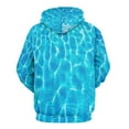 thumbnail image 3 of 3D Ocean Seawater Beach Water Men's Women Vintage 3D Hooded Sweatshirt - All-Season Loose Fit Streetwear, 3 of 6