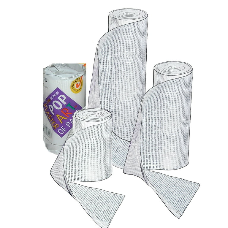 PopArt Plaster Bandages - Creamy Smooth - 5-inches x 5-Yards1-Roll