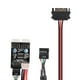 thumbnail image 3 of HUB de extensión USB 2.0 de 1 puerto macho a 2 puertos macho de 9 pines a 9 pines dobles con cable de alimentación SATA, 3 of 5