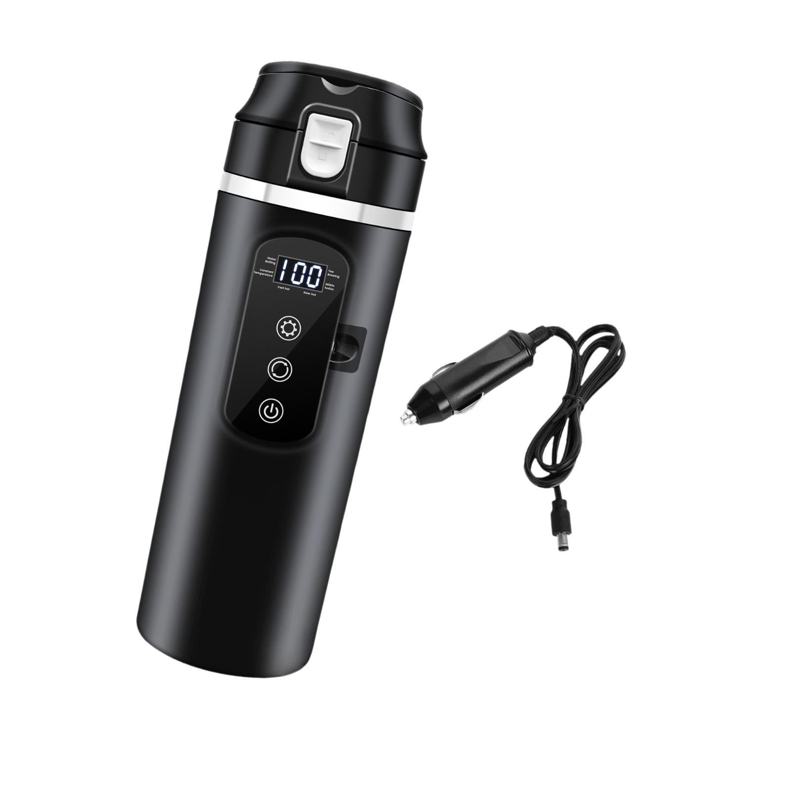 Tongina 12V 24V Car Kettle Boiler,Car Kettle,Water Boiler Stainless Steel Hot Water Kettle,Electric Heat Water Cup for School,Outdoor