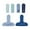 Blue, variant on Dolly Parton Set of 6 Bag Clips, Blush