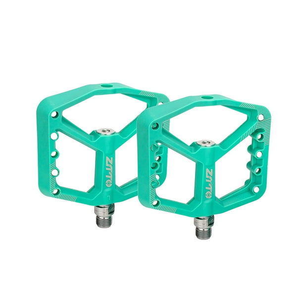 Advancent ZTTO 1 par de picos de eje de acero de pedal plano de bicicleta pines reemplazables de color sólido pedales de bicicleta de superficie Ciclismo Verde