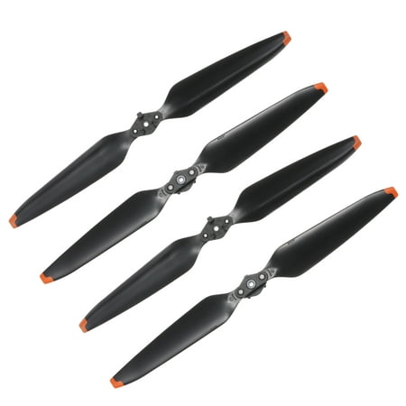Image of 4 Pcs Low Noise Propellers 9.4 Inch Black Drone Blades Orange Edge Propeller Replacement