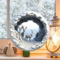 thumbnail image 4 of Luoshdecor Christmas Reindeer Ornament, 7.91"White Winter Wonderland Reindeer Ornament,Acrylic Hanging Pandent for Holiday Home Fireplace Xmas Tree Decoration, 4 of 6
