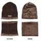 thumbnail image 4 of Ganfancp Los Hombres Cálido Gorro de Invierno Grueso Sombrero y Bufanda de Dos Piezas de Punto a Prueba de Viento Gorro de Dos Piezas de Béisbol Del Lobo Mat Ofertas Flash Liquidación 1 Gorro, 1 Bufa, 4 of 5