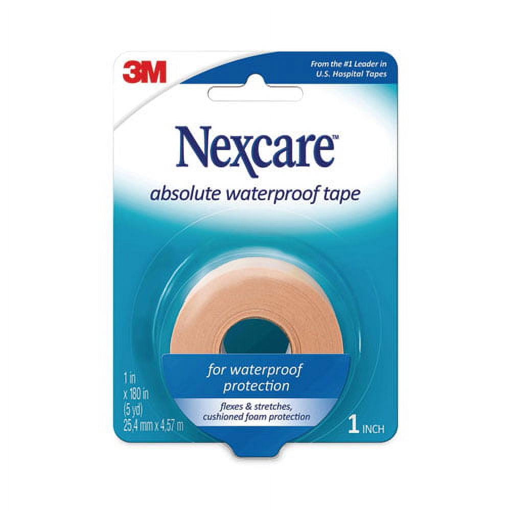 Absolute Waterproof First Aid Tape, Foam, 1 X 180 | Bundle of 2 Rolls