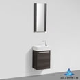 thumbnail image 3 of Blossom 18 Inch Dark Oak Bathroom Vanity and Sink with Mirror, 3 of 5