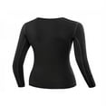 thumbnail image 2 of New Women‘s Fit Yoga Workout Long Sleeve Sport T Shirt Compression Tops, 2 of 5