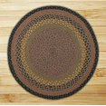 thumbnail image 2 of Earth Rugs 15-099 Tapis Rond Brun-Noir-Charbon de Bois, 2 of 3