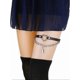 thumbnail image 2 of Adjustable Heart Leg Garter Belt Heart with Chain Elastic Thigh Garters for Women 2Pcs, 2 of 4