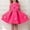 Hot Pink, variant on Hot Pink Kids Girl Dress with 3D Flowers, Sleeveless Floral Party Playdate Dress for Little Girls, Twirl-Worthy Easy Pullon Holiday Outfit,Size 9-12 M