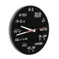 thumbnail image 3 of Horloge Murale Mathématique Horloge Équations Mathématiques 12 Pouces Horloge Murale Acrylique Silencieuse Mathématique Design Moderne Horloge Murale Décorative pour Cuisine, Salon, Chambre, Salle De, 3 of 12