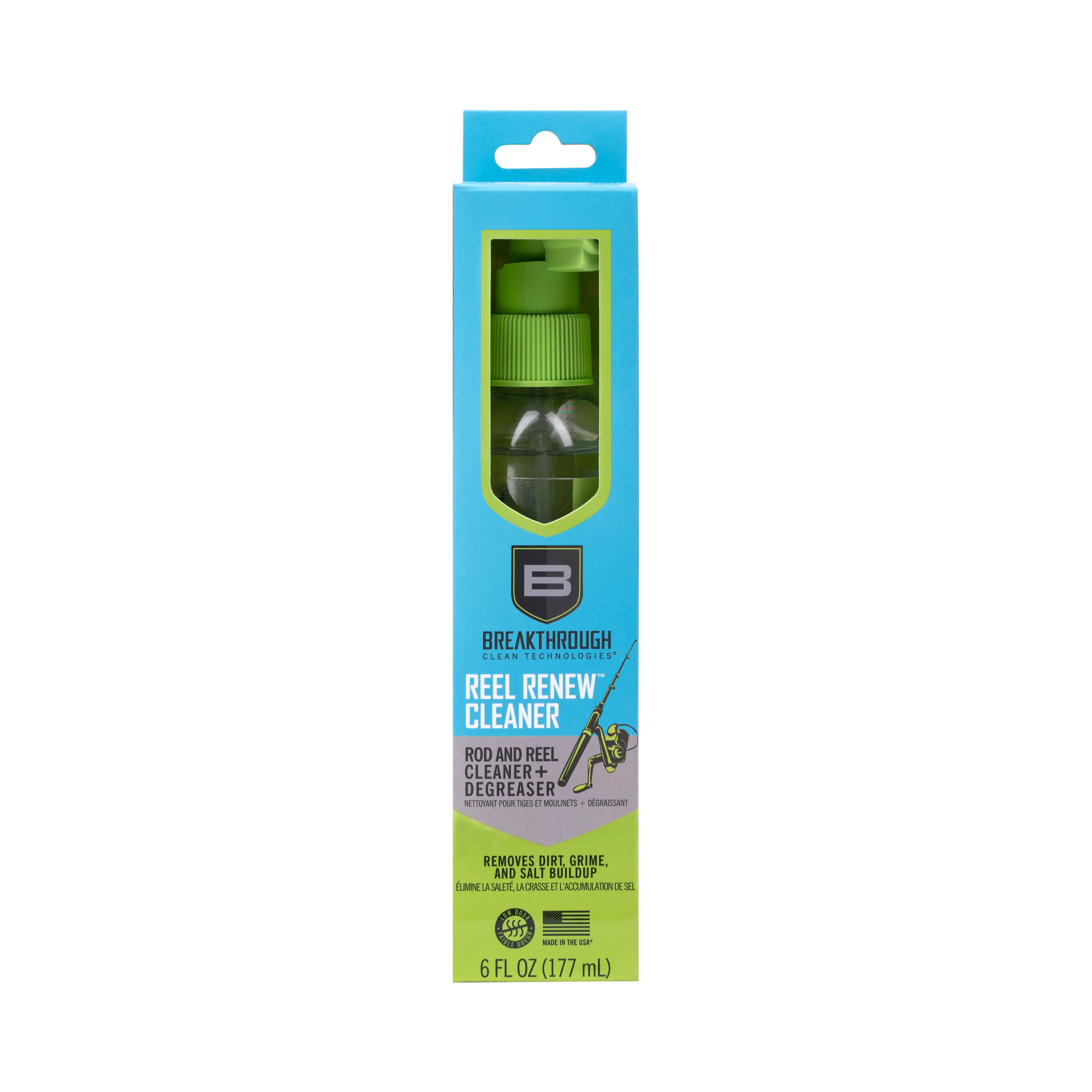 Breakthrough Clean Technologies® Reel Renew Rod & Reel Cleaner, 6Oz Pump Spray Bottle