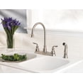 thumbnail image 4 of Avalon 2-Handle Kitchen Faucet with Side Spray in Polished Chrome, 4 of 5