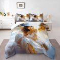 thumbnail image 2 of Erosebridal Angel Comforter Set King Size,Angel Wings Bedding,Palace Bedding Comforter Sets 3 Pieces,3D Printed Angel Duvet Insert Soft Breathable Decor with 2 Pillowcases,Luxury White, 2 of 7