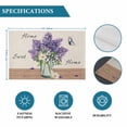 thumbnail image 6 of Purple Lavender Placemats Set of 12, Spring Floral Daisy Butterfly Leaves Beige Placemats for Dining Table, Place Mats for Kitchen Tabletop, Waterproof Wipeable Dining Table Mats Set, 6 of 9