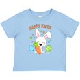 thumbnail image 3 of Inktastic Happy Easter Bunny with Eggs and Carrot Boys or Girls Baby T-Shirt, 3 of 5