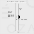 thumbnail image 6 of Ozarke Energy Efficient LED Black Wall Sconce, 6 of 13
