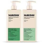 MAYDAY Daily Lice Routine Bundle – 12oz Shampoo & 12oz Conditioner