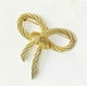 thumbnail image 1 of Broche de pajarita elegante de color dorado para mujer, para solapa, vestido, abrigo, cárdigan, joyería de boda, regalo de 5 x 4,5 cm., 1 of 5