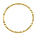 thumbnail image 2 of Auriga 14K Yellow Gold Diamond-Cut Slip-On Bangle for Women, 2 of 5