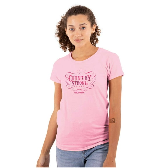 Country Strong Power Deer Hunting Womens Slim Fit Graphic Tee Brisco Brands S