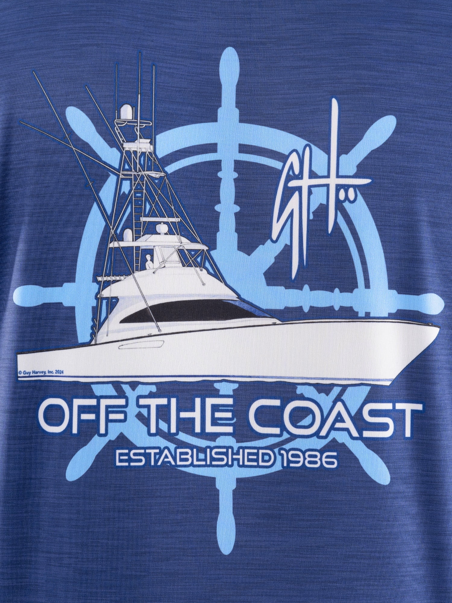 GH BY GUY HARVEY Men's Performance Long Sleeve Fishing Shirt, Sizes:S-3XL