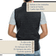 thumbnail image 5 of Chaleco para hombre ligero calientito, resistente al agua, para invierno, Negro MACAR Chaleco caballero negro XCH, 5 of 7