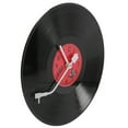 thumbnail image 4 of European Retro Nostalgic Ultra-Quiet Clock Vinyl Record Personality Wall Clock Cafe Bar Decorative Wall Clock, 4 of 8
