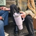 thumbnail image 3 of Stanley Quencher H2.0 FlowState Stainless Steel Vacuum Insulated Tumbler with Lid and Straw - 40OZ Orchid, 3 of 5