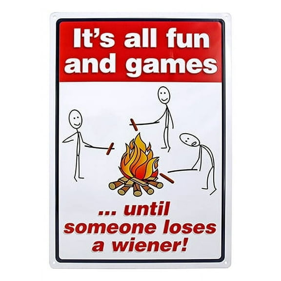 Someone Loses a Wiener Metal Sign