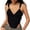 Black, variant on Slim Fit Women's Tank Top - Sexy Deep V-Neck, Boned Corset Design, Ideal for Summer Nights Out