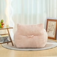 thumbnail image 2 of Pink Bean Bag Chair with Armrests, Oversized Floor Lounger for Adults, Teens, Cozy Cloud-Like Sofa for Living Room, Bedroom, Dorm, Ergonomic Support for Gaming and Relaxation, 2 of 5