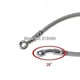 thumbnail image 2 of 39cm-140cm Motorcycle Brake Oil Hose Brake Line Universal Motorbike Stainless Steel Braided Pipeline Latiguillo Freno Moto, 2 of 3
